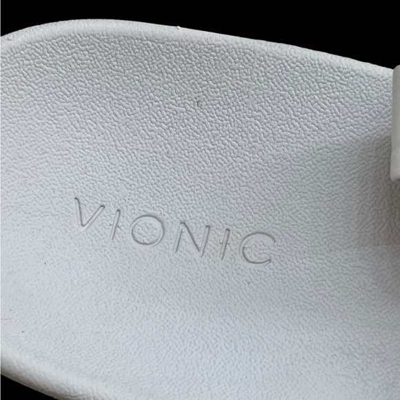 Vionic Karleen Wedge Sandals - Leather ivory white size 9 - Picture 11 of 12